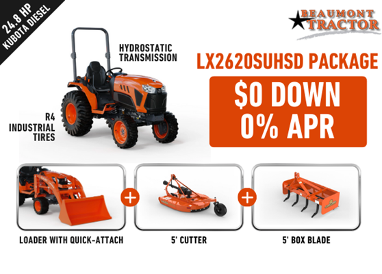 LX2620 Beaumont Tractor package updated
