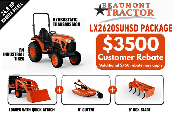 LX2620SUHSD Tractor Package